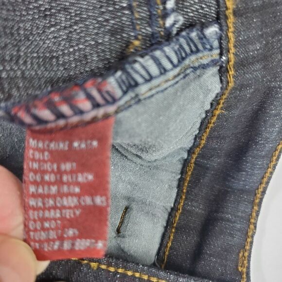 COS Jeans Black Denim Straight Leg Hi-Rise Black Embroidery Sequins Size 8P - Picture 10 of 16